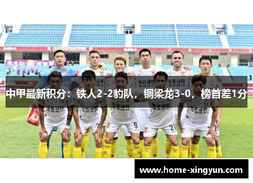 中甲最新积分：铁人2-2豹队，铜梁龙3-0，榜首差1分